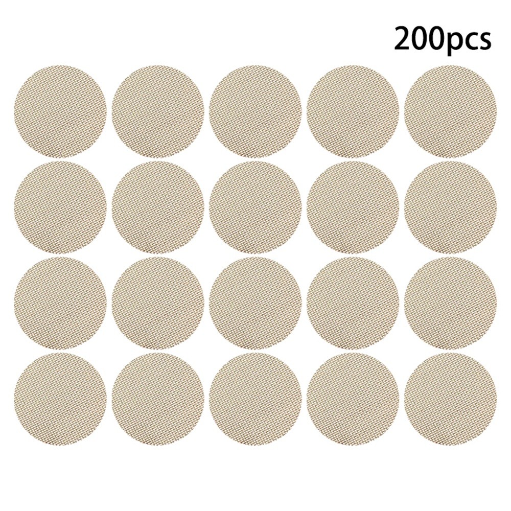 Wholesale 200pcs 3/4″ Pipe Screens Gold Brass Round Tobacco Smoking Pipe Filters