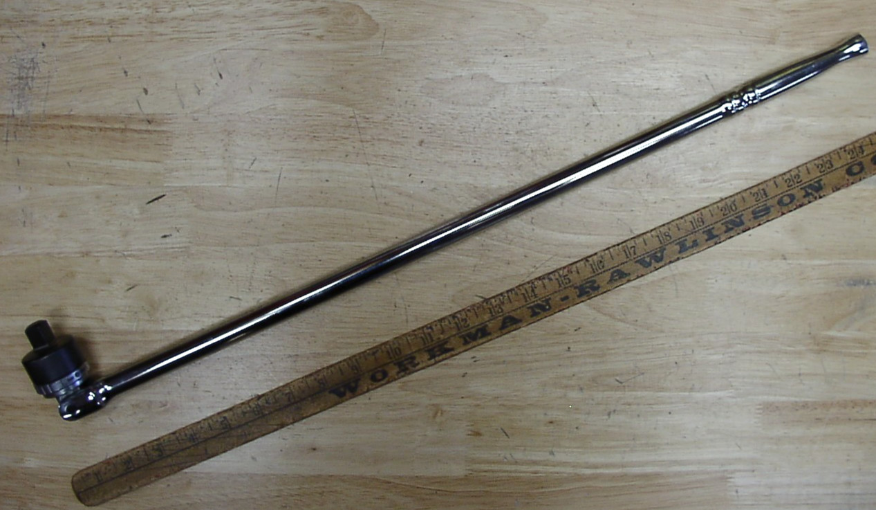 Husky H12RATBB24 Ratcheting Btreaker Bar,1/2″ Drive X 24″,3lbs. 4.7oz,EXCELLENT!