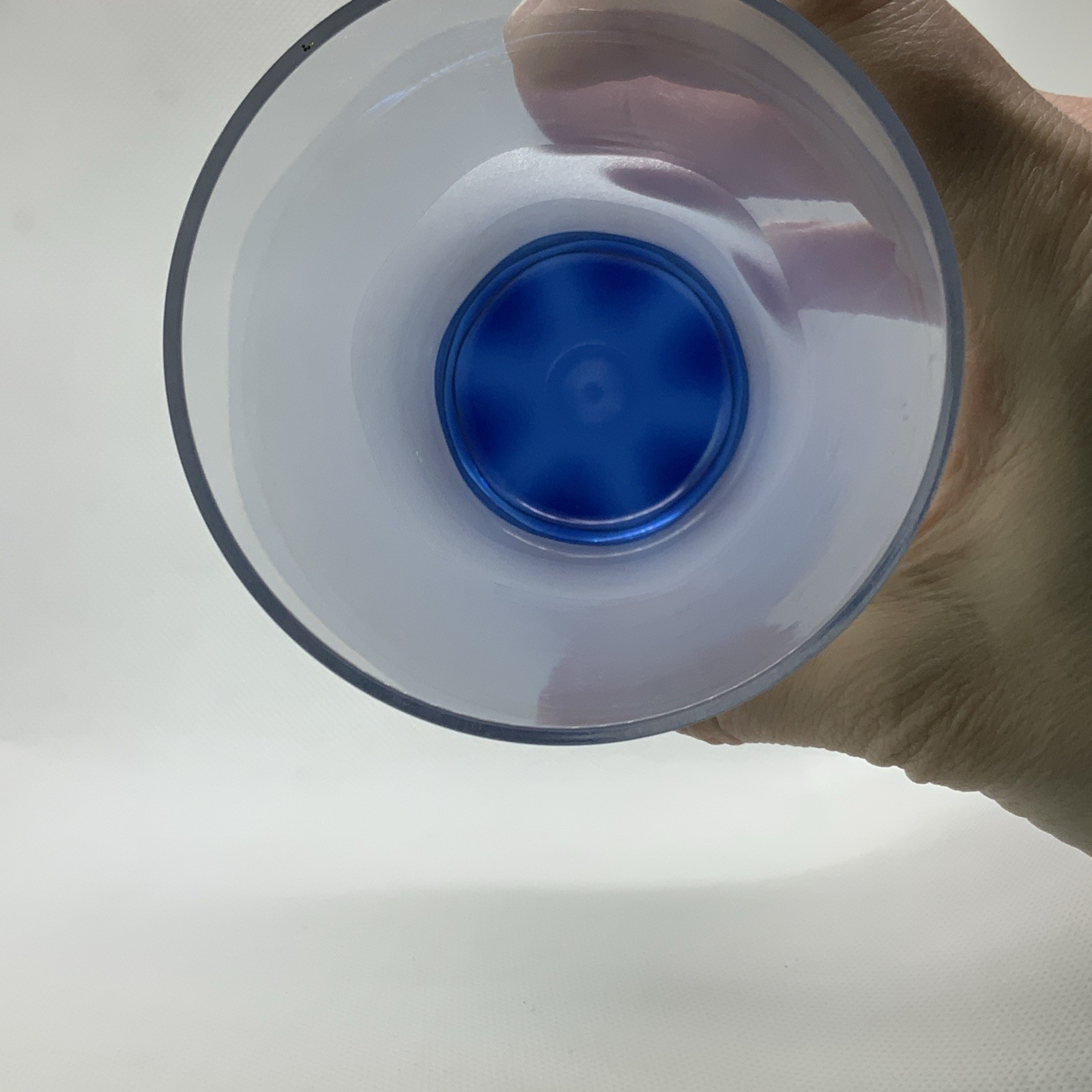 Tupperware Sheerly Elegant Illusions Tumbler 16oz Blue Jewel Tone Acrylic Glass