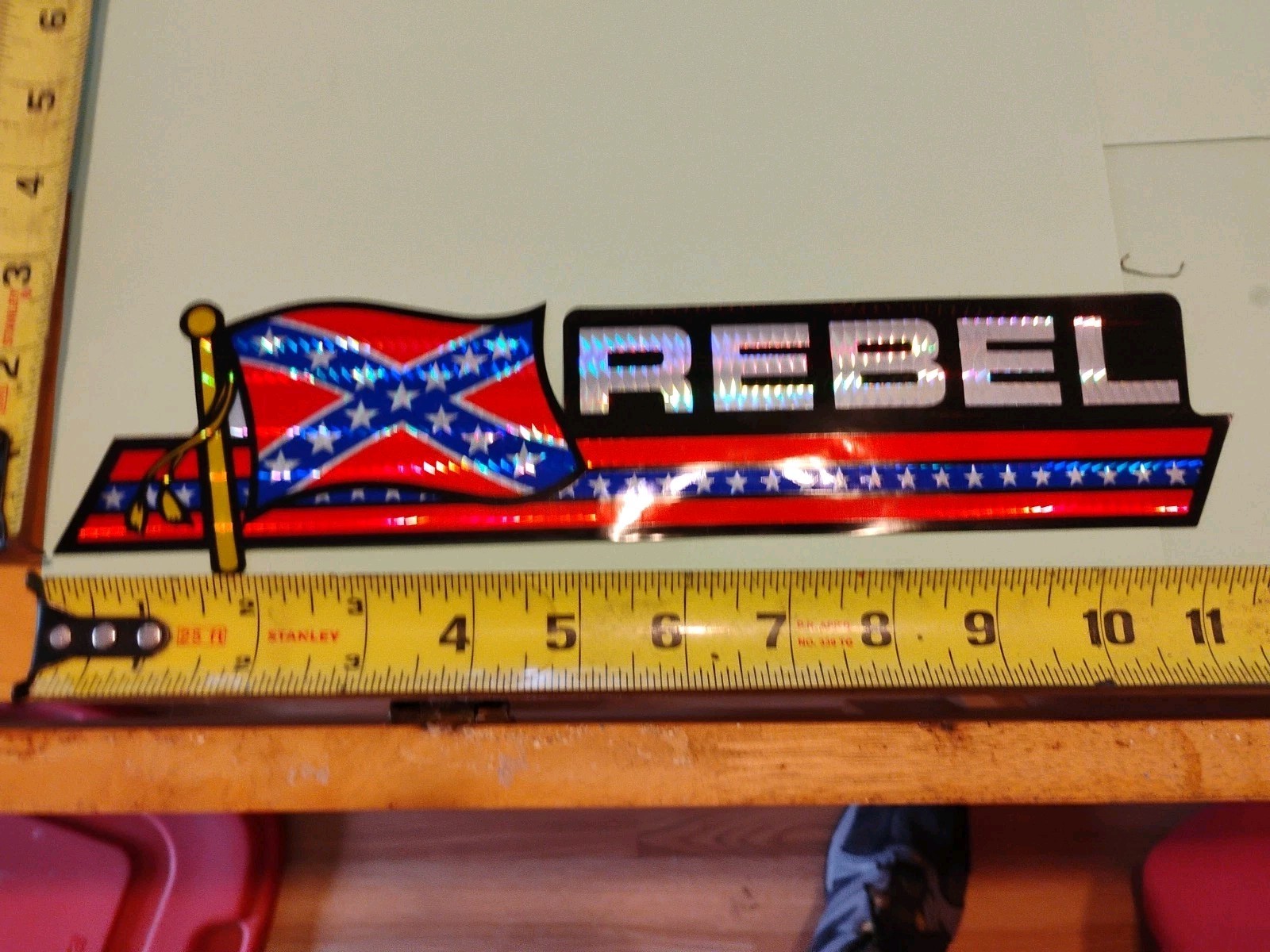 Rebel Red White And Blue Prismatic Decal