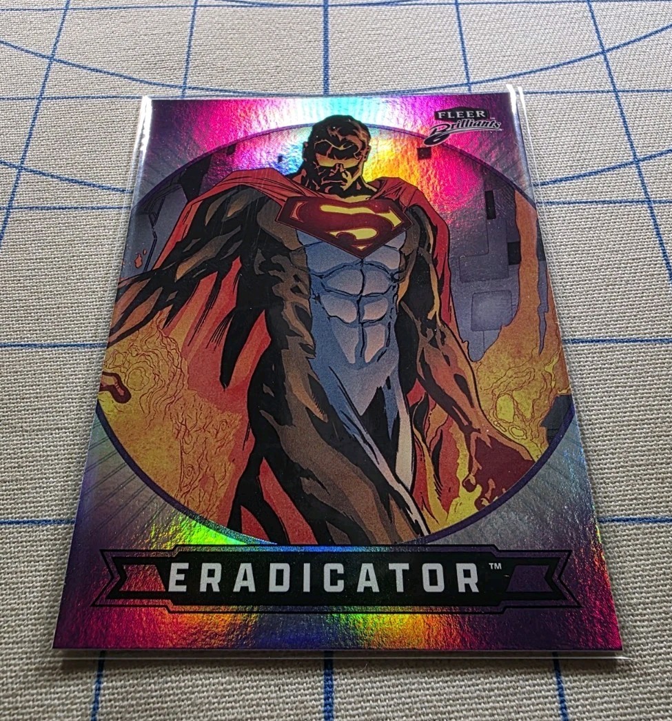 Fleer Brilliants Superman – Eradicator #68 Purple Parallel – DC Comics Card