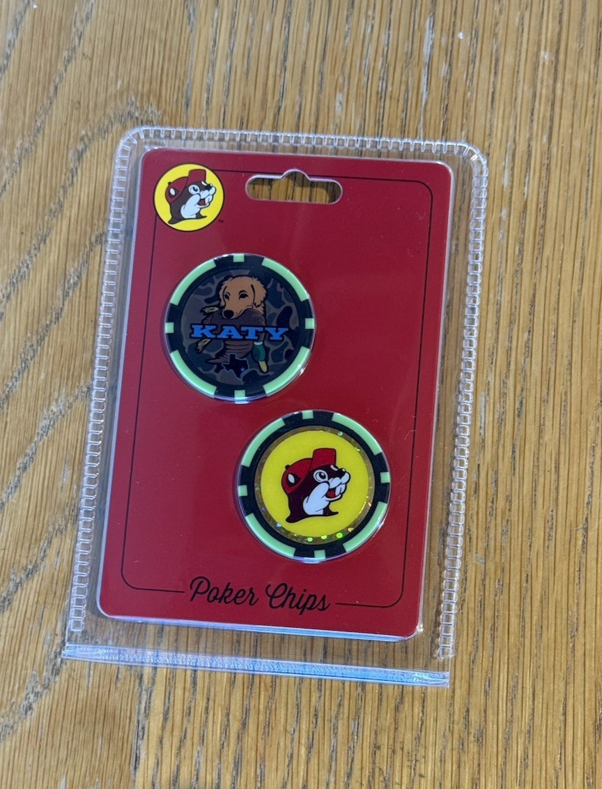 Buc-ee’s Collectible Poker Chips Store Specific- Katy, Texas – New 2 Pack