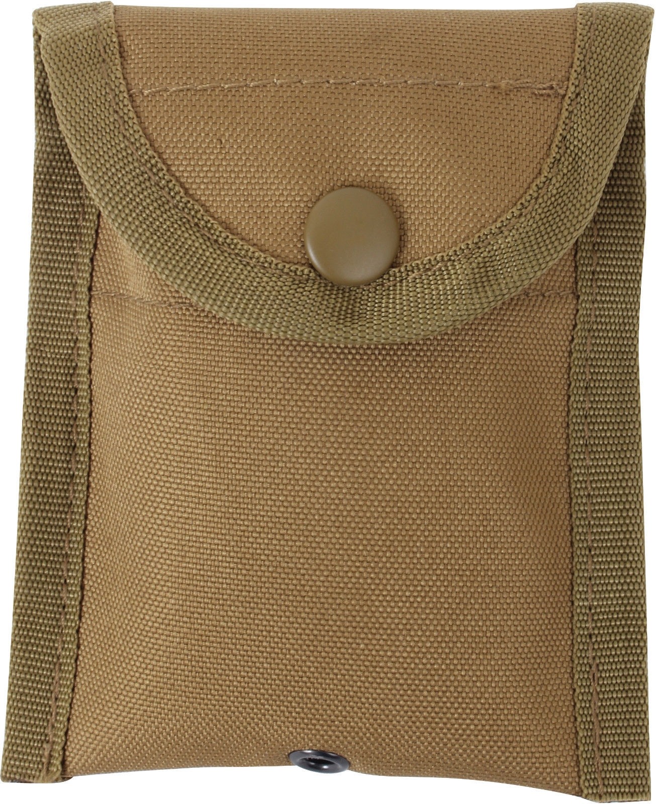 Coyote Brown Compass Pouch MOLLE Compatible Strap Back