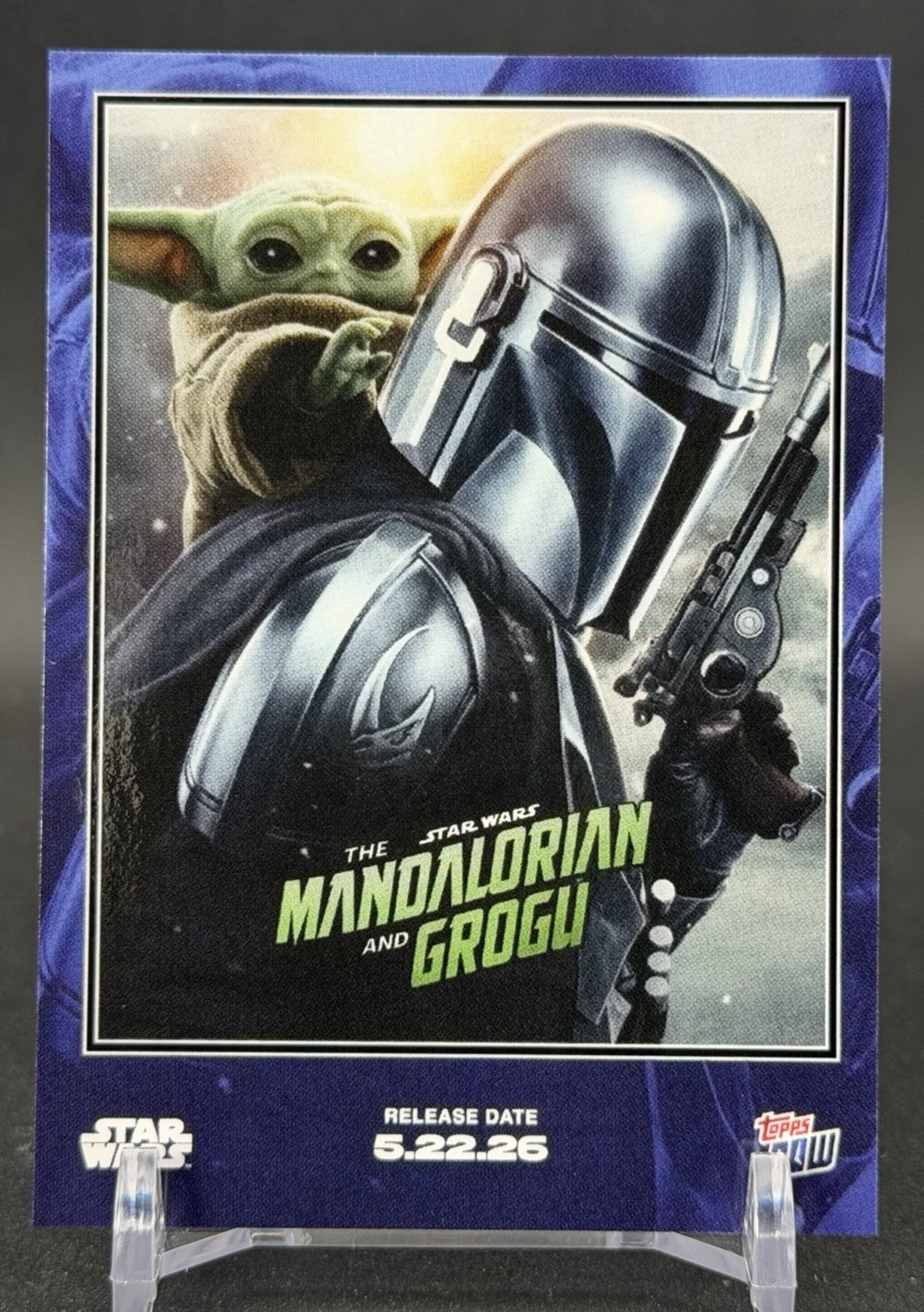 2026 Star Wars Topps NOW The Mandalorian and Grogu Poster Card IN Hand