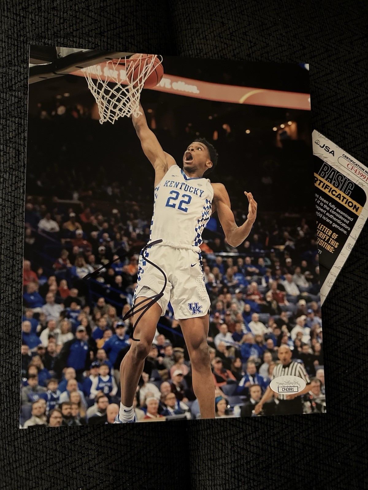 Shai Gilgeous Alexander Signed 8 X 10 Photo JSA Authentication COA Kentucky SGA