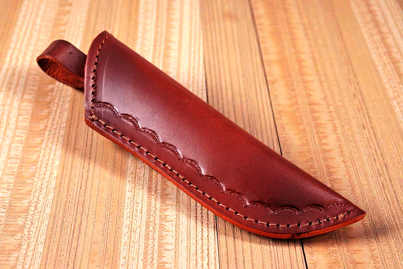 HAND MADE COW LEATHER KNIFE SHEATH FOR FIXED BLADE KNIFE SURVIVAL 1303
