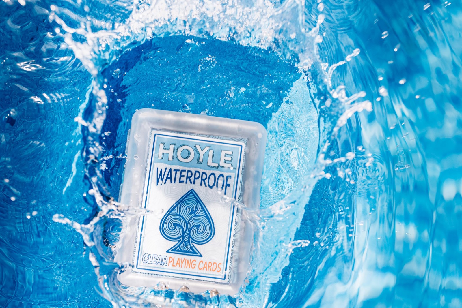 Hoyle Waterproof Playing Cards, Clear Plastic Deck of Cards for Outdoor Card …