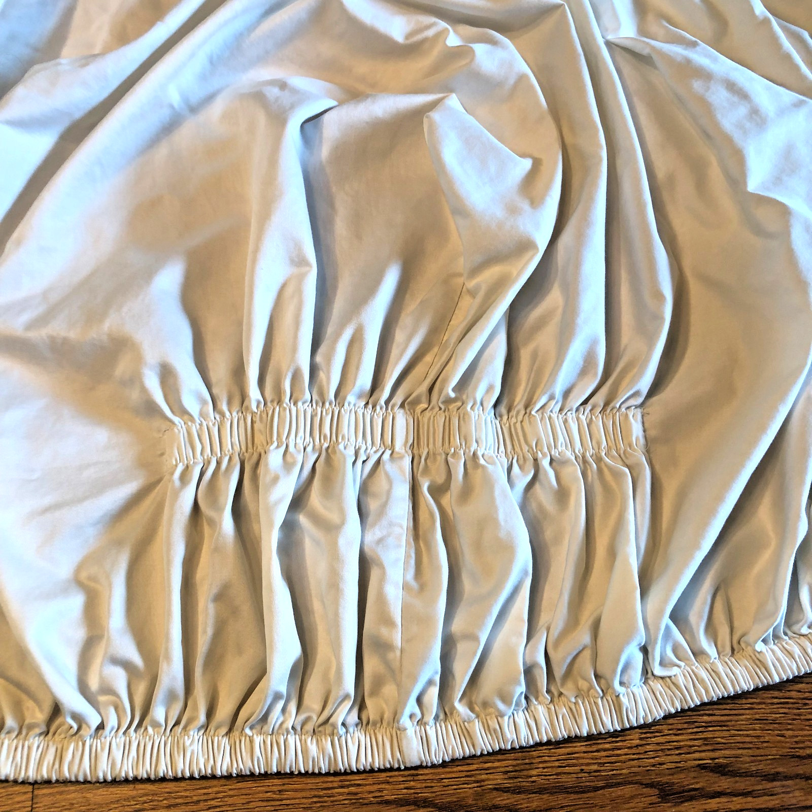 THRESHOLD White Double Heavy Elastic Fitted Sheet – Full – 16″ Deep- 100% Cotton