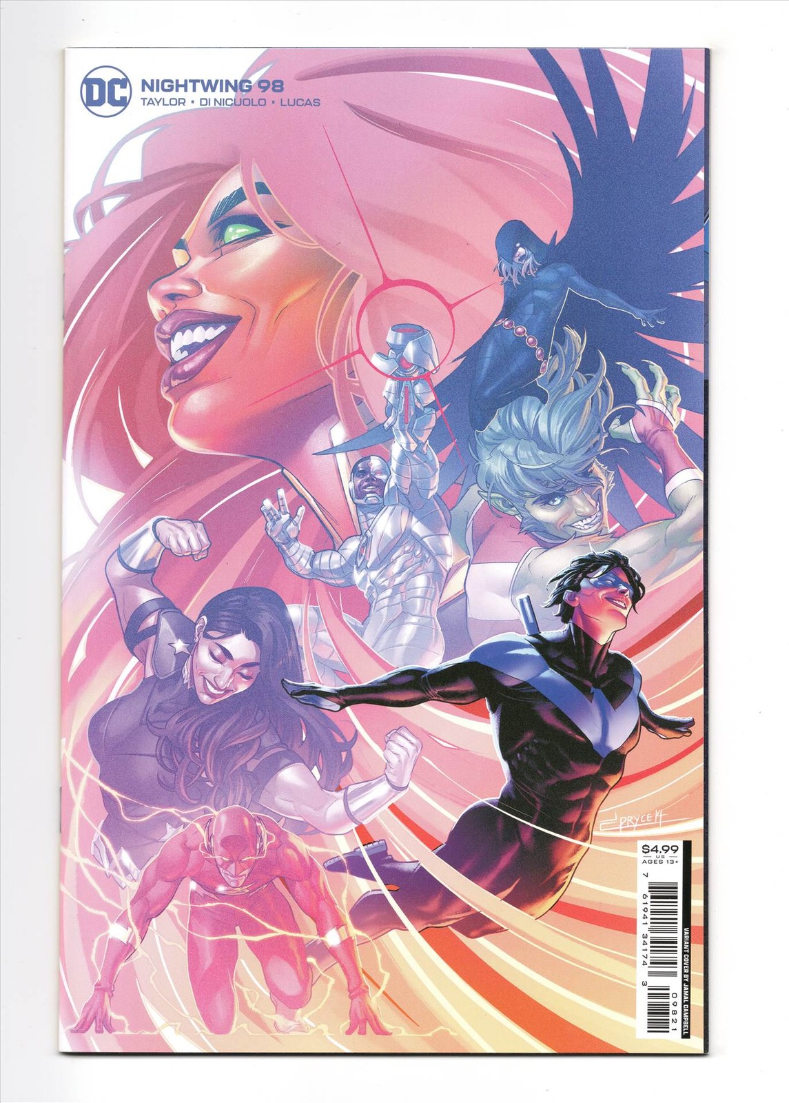Nightwing #98 NM+ Jamal Campbell Variant 2022 Cover B