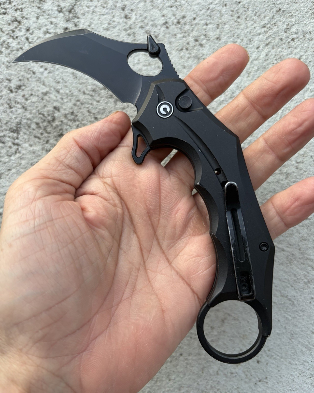 CIVIVI INCISOR II FOLDING KNIFE 2″ NITRO V STEEL BLADE BLACK ALUMINUM HANDLE EXC