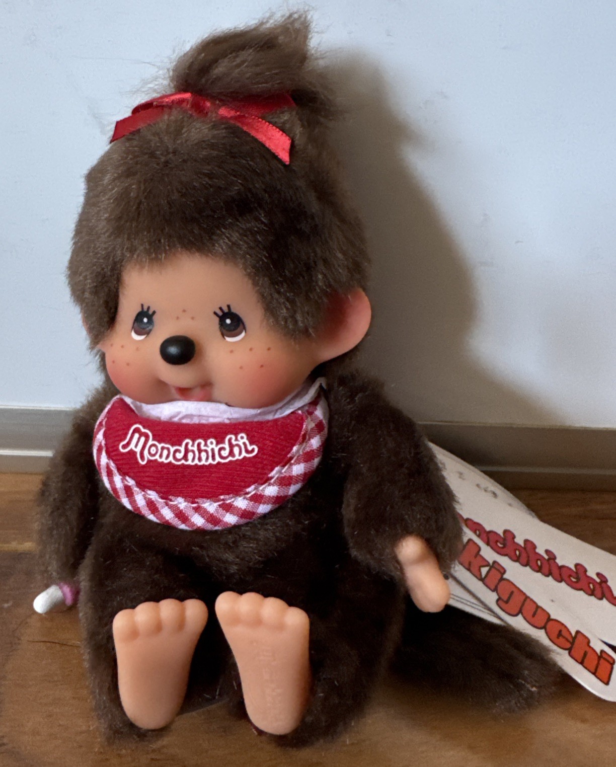 Monchhichi 225584 Standard Sitting Brown Doll By Sekiguchi Japan Plush New