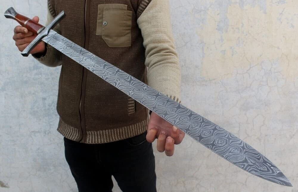 Custom Handmade Damascus Steel Medieval Sword gladius sword Viking Sword