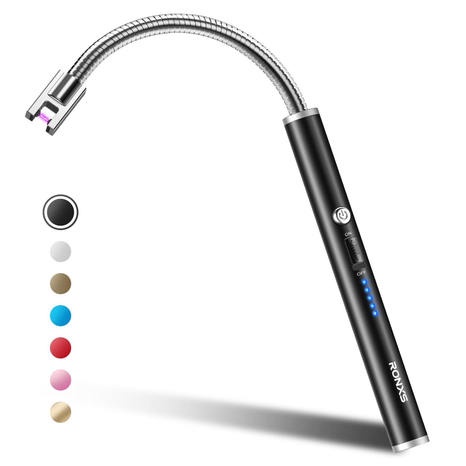 Electric Lighter Windproof Flameless Candle Lighter with Safety Lock, Type-C …