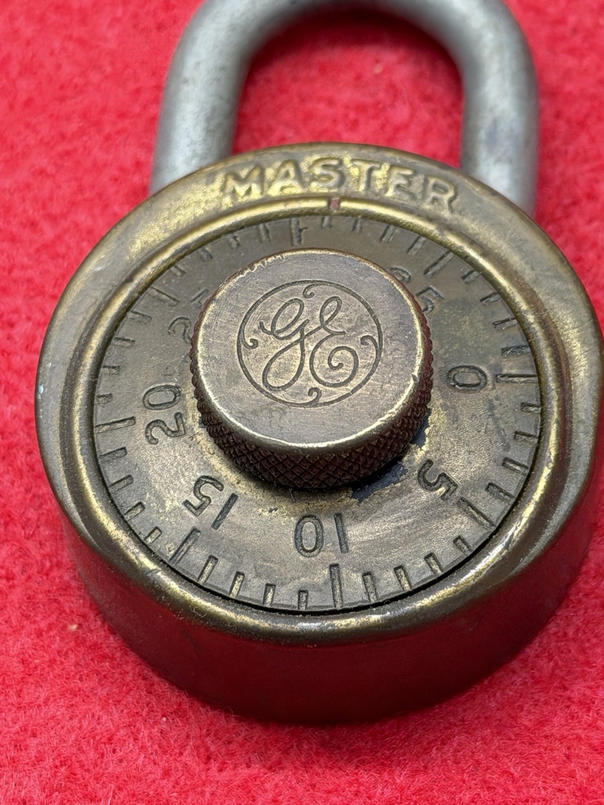 Vintage Brass Master General Electric Combination Pad Lock