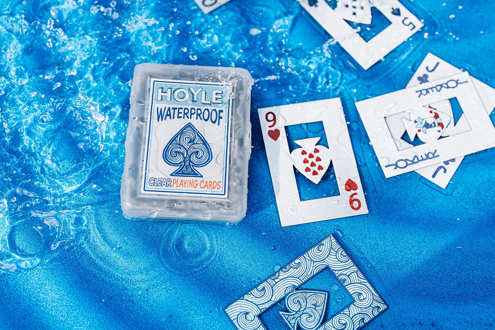 Hoyle Waterproof Playing Cards, Clear Plastic Deck of Cards for Outdoor Card …