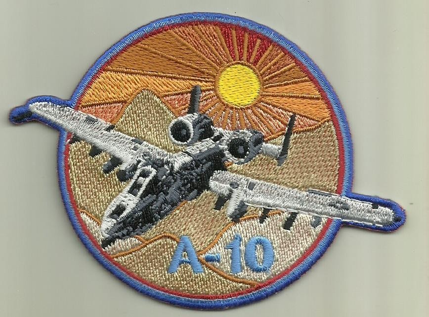 A-10 WARTHOG USAF PATCH DESERT FIGHTER JET WAR AIRCRAFT AVIATION PILOT USA FLY