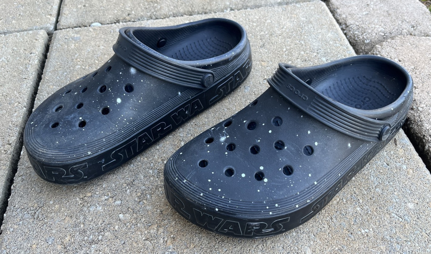 Star Wars Off Courts Clogs Crocs Adults Size Women’s 8 Men’s 6 Preowned