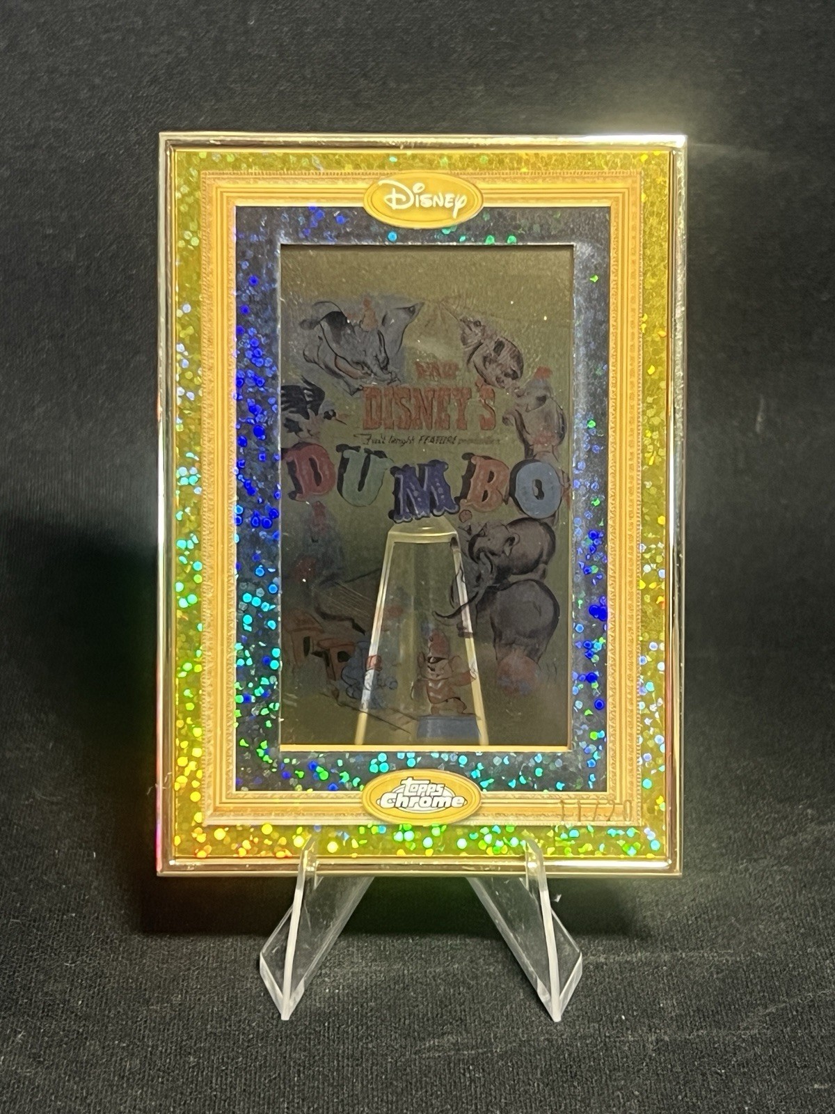 2026 Topps Chrome Disney Golden Age Posters DUMBO Gold Framed 11/20 GA-4