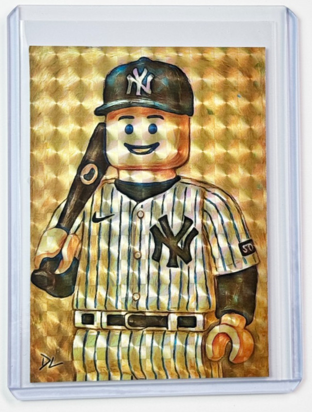 Aaron Judge Limited Edition Artist Signed “The Minifigure” Refractor Card 1/1