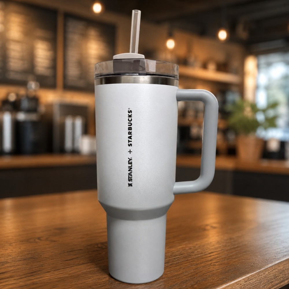 Starbucks SS Stanley Korea 2024 Quencher Tumbler 1183ml Gray 40oz