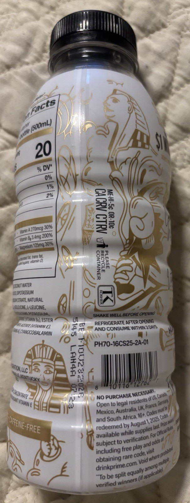 PRIME COLLECTORS SERIES LIMITED EDITION HYDRATION DRINK 16.9FL OZ 500 ML