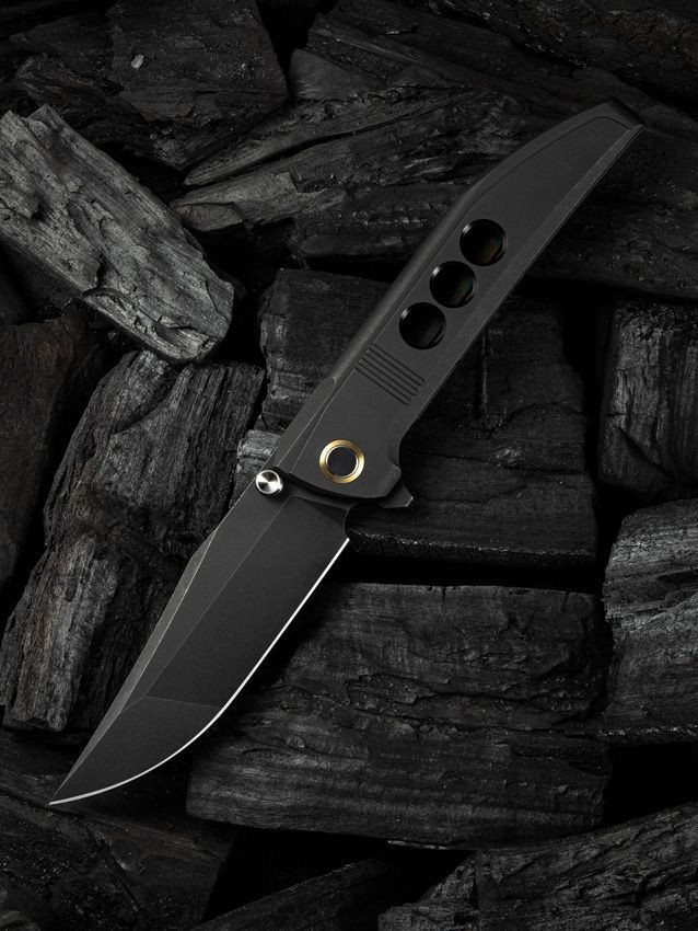 We Knife Co Ltd Ezinta Folding Knife 4″ Bohler M390 Steel Blade Titanium Handle