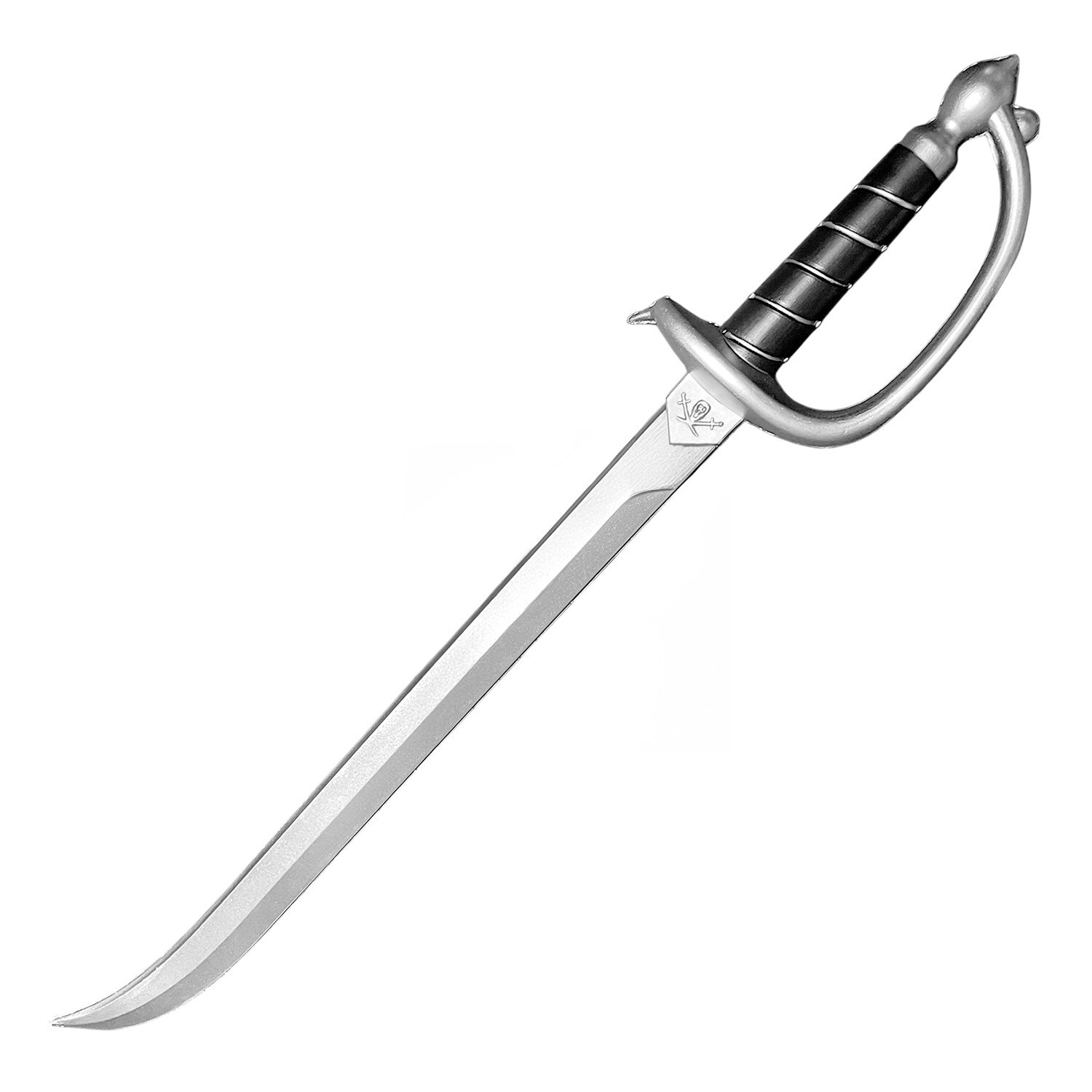 30″ Caribbean Black And Silver Pirate Cutlass Foam Sword