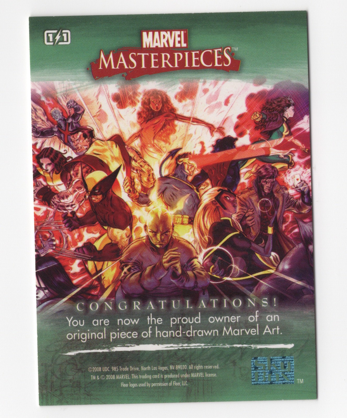 2008 Upper Deck Marvel Masterpieces Series 3 Sketch Card by Sean Moore 1/1