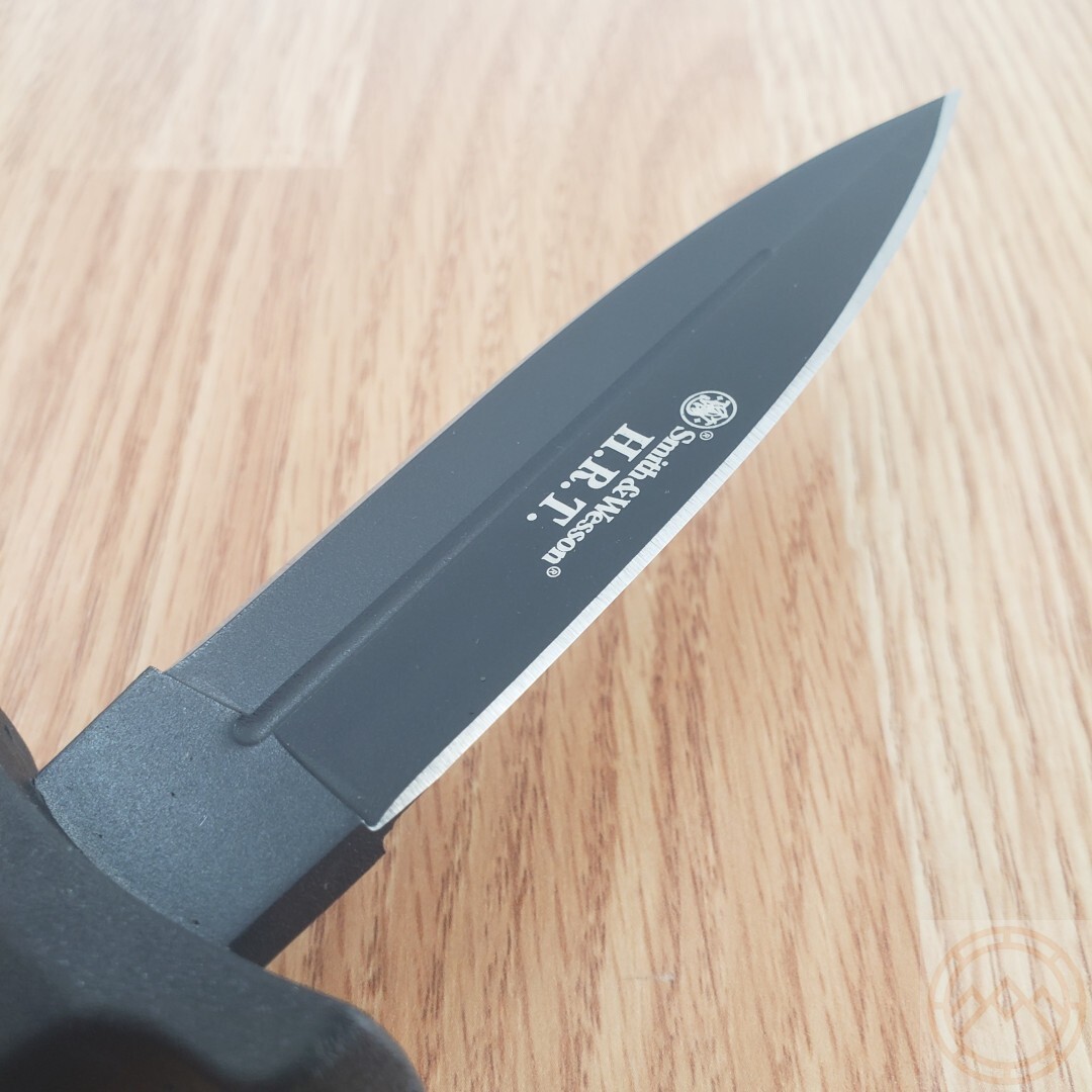 Smith & Wesson HRT Boot Fixed Knife 4.87″ Stainless Steel Blade Rubber Handle