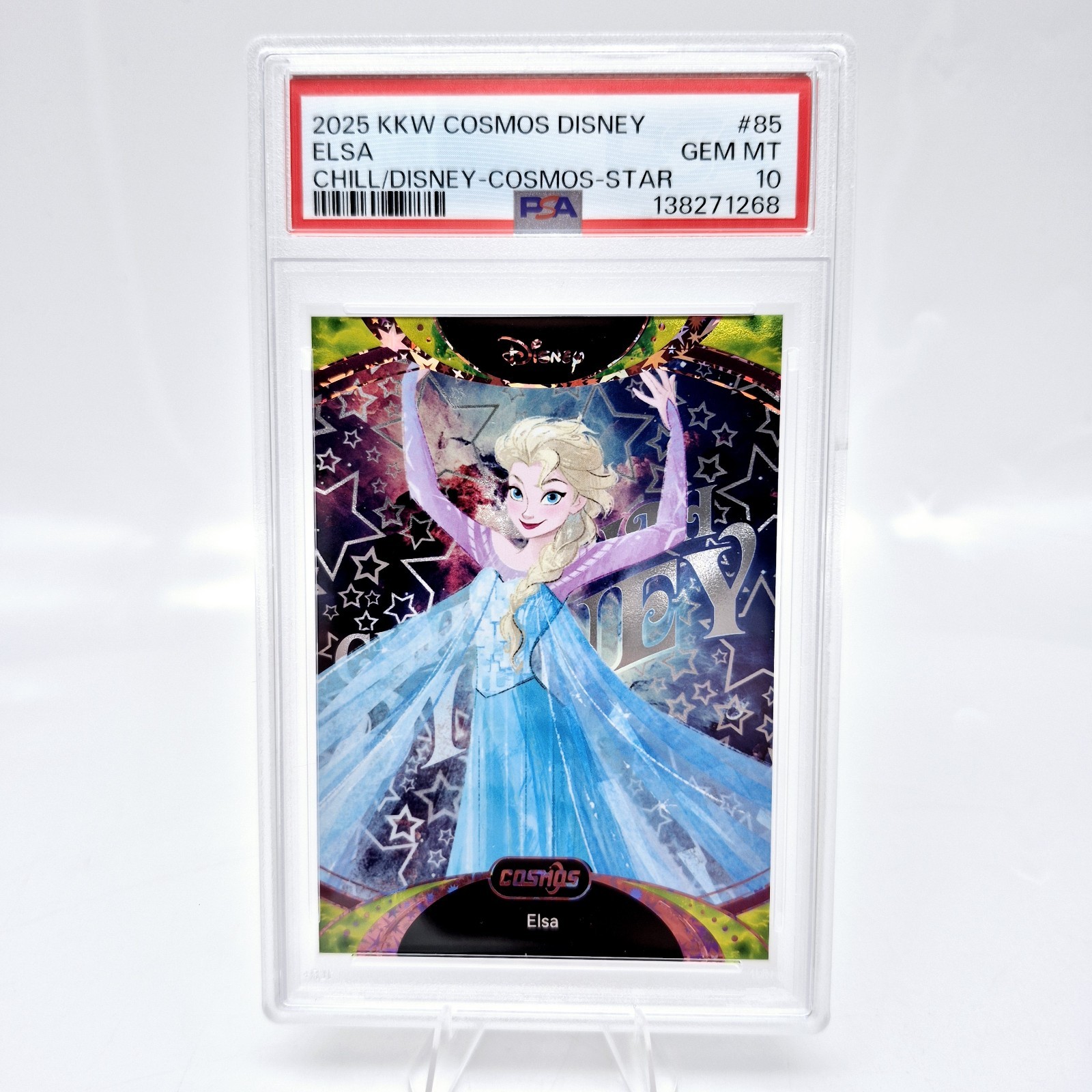 2025 Cosmos Disney Elsa #85 PSA 10 Kakawow Chill Star /100