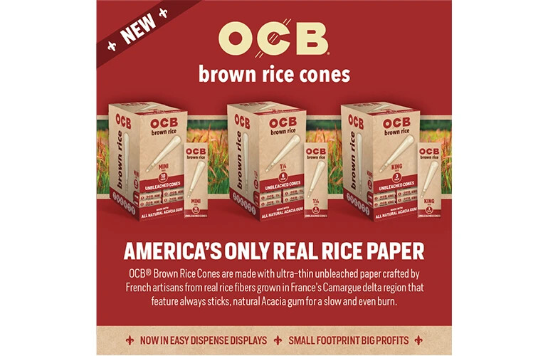 🌱OCB BROWN RICE CONES💚MINI SIZE🌱24 BOXES🌱10 PACK