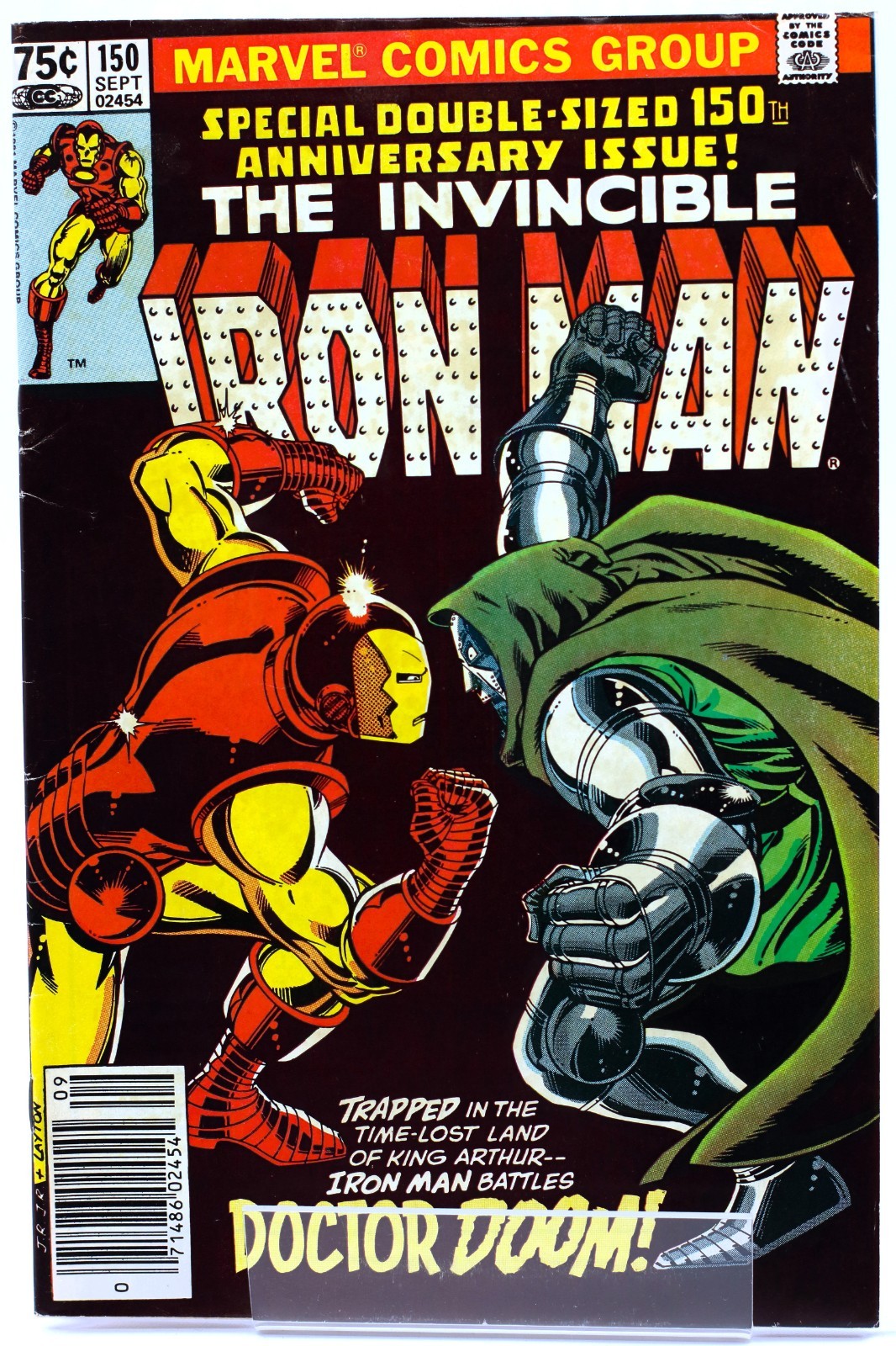 IRON MAN #150 – NEWSSTAND • [5.5] • 1981 • John Romita Jr • MARVEL • Doctor Doom