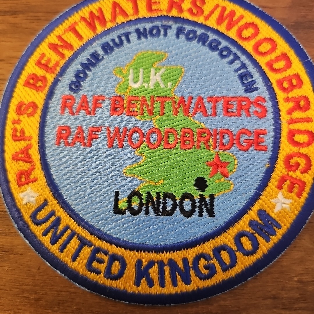 USAF PATCH, RAF’S BENTWATERS/WOODBRIDGE, UNITED KINGDOM