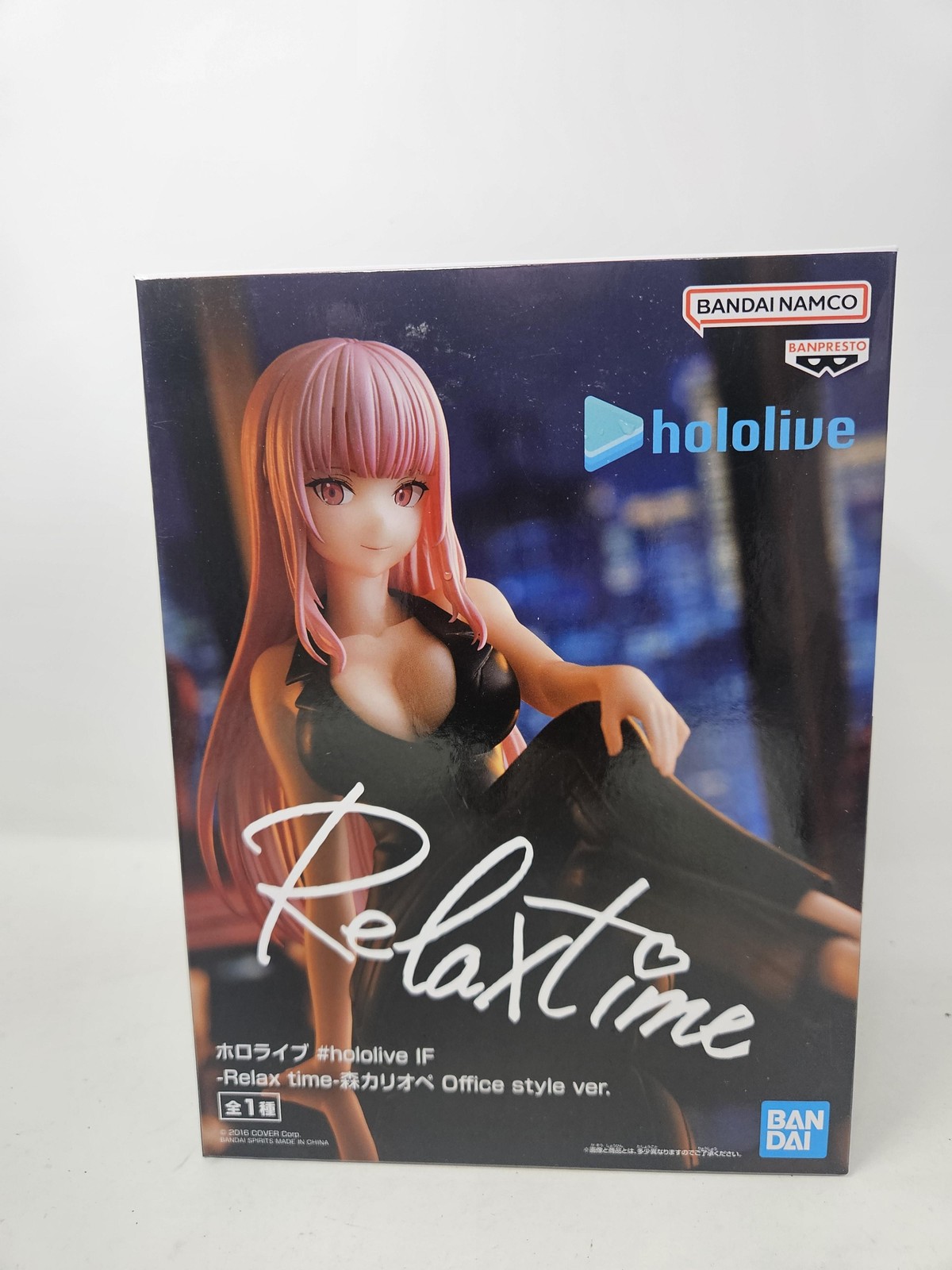 Banpresto Relax Time Hololive Mori Calliope Office Ver Anime Figure New Boxed