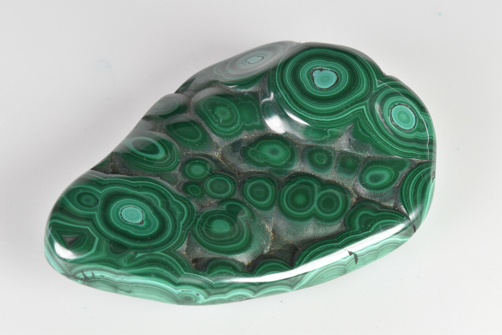 Polished Botryoidal Malachite from Congo 9.5 cm # 21104