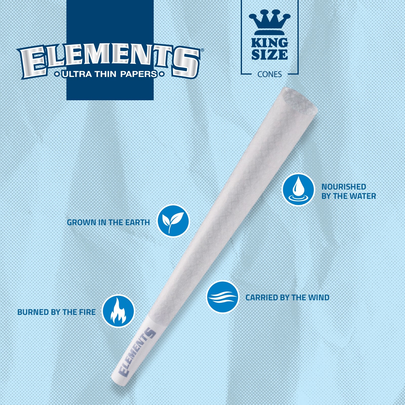 Elements Rolling Paper Cones King Size Pre-Rolled | 100 Pack