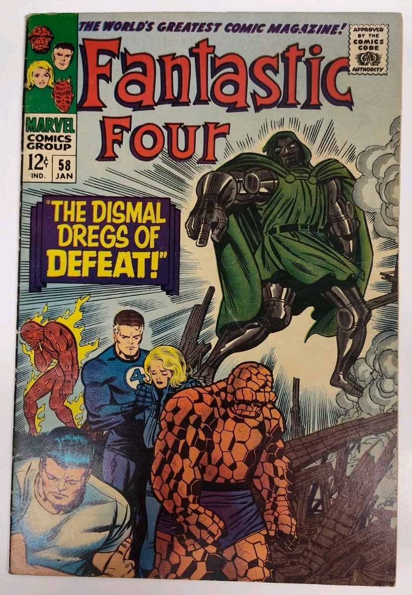 FANTASTIC FOUR #58 * DOCTOR DOOM * VERY HIGH GLOSS * SILVER AGE BEAUTY