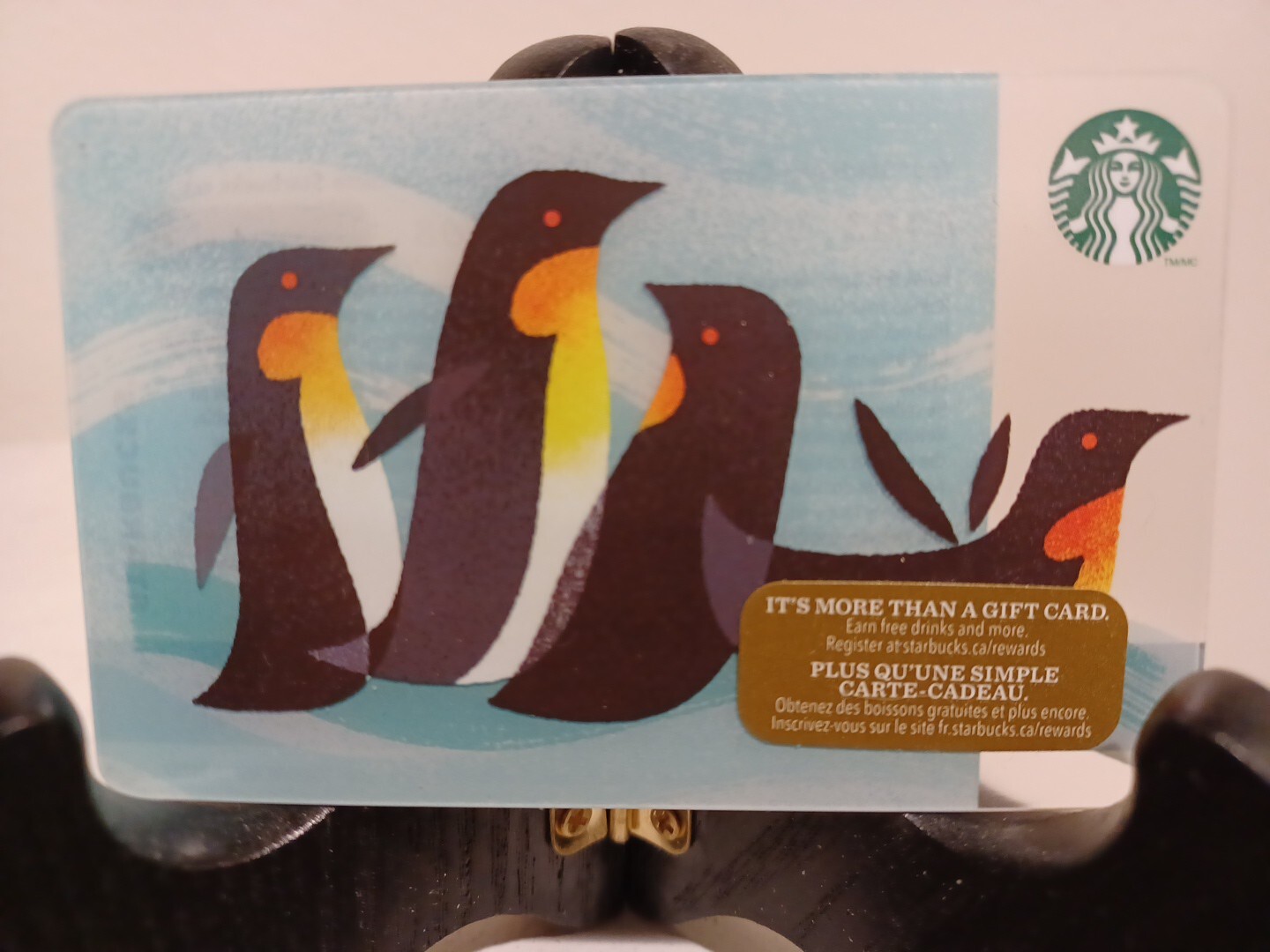 STARBUCKS CARD 2014″ PENGUINS 🐧 HOLIDAY” VHTF~RARE~WORK OF ART 🐧 GREAT PRICE