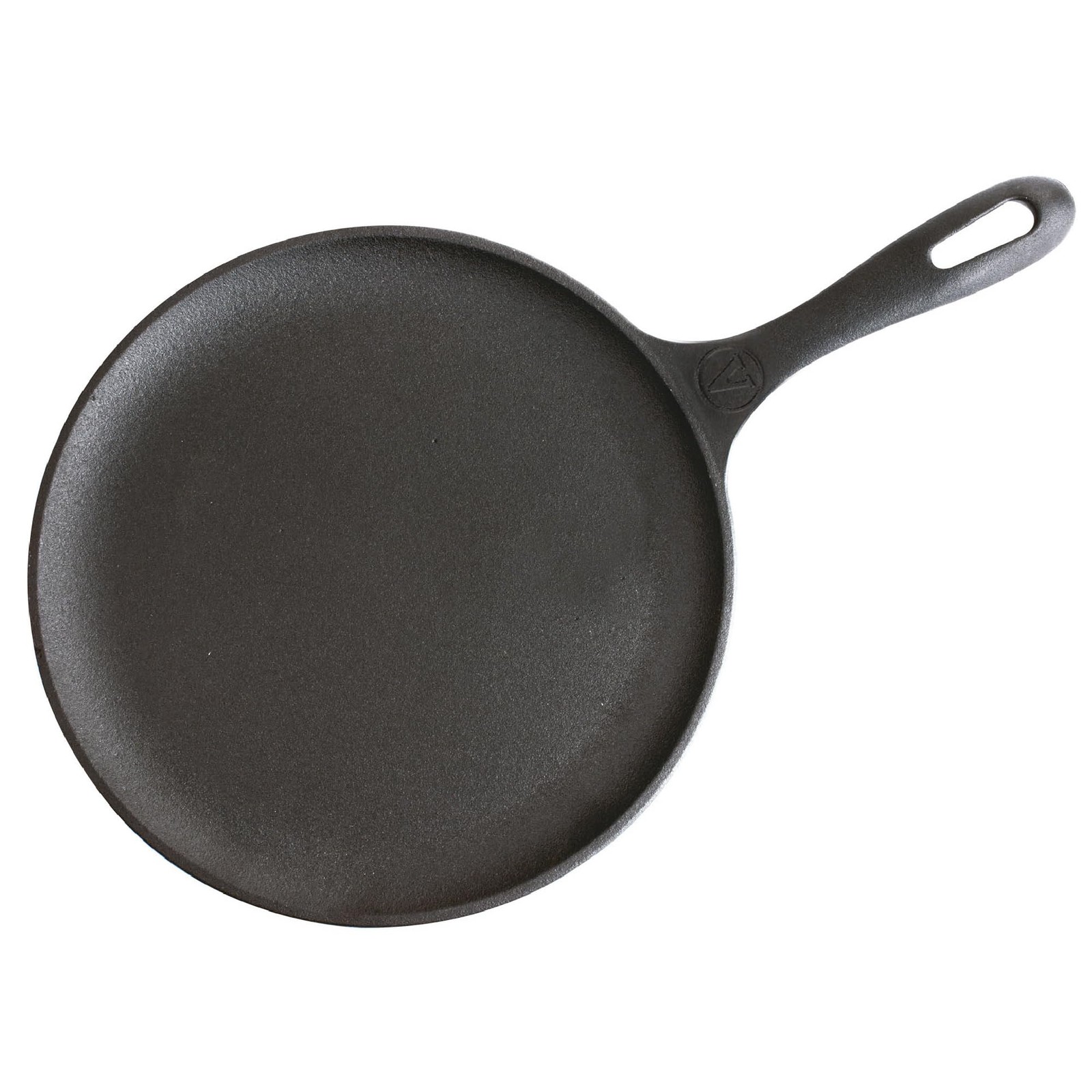 Victoria 10.5-Inch Cast Iron Comal Griddle Pan with a Long Handle, Preseasoned w