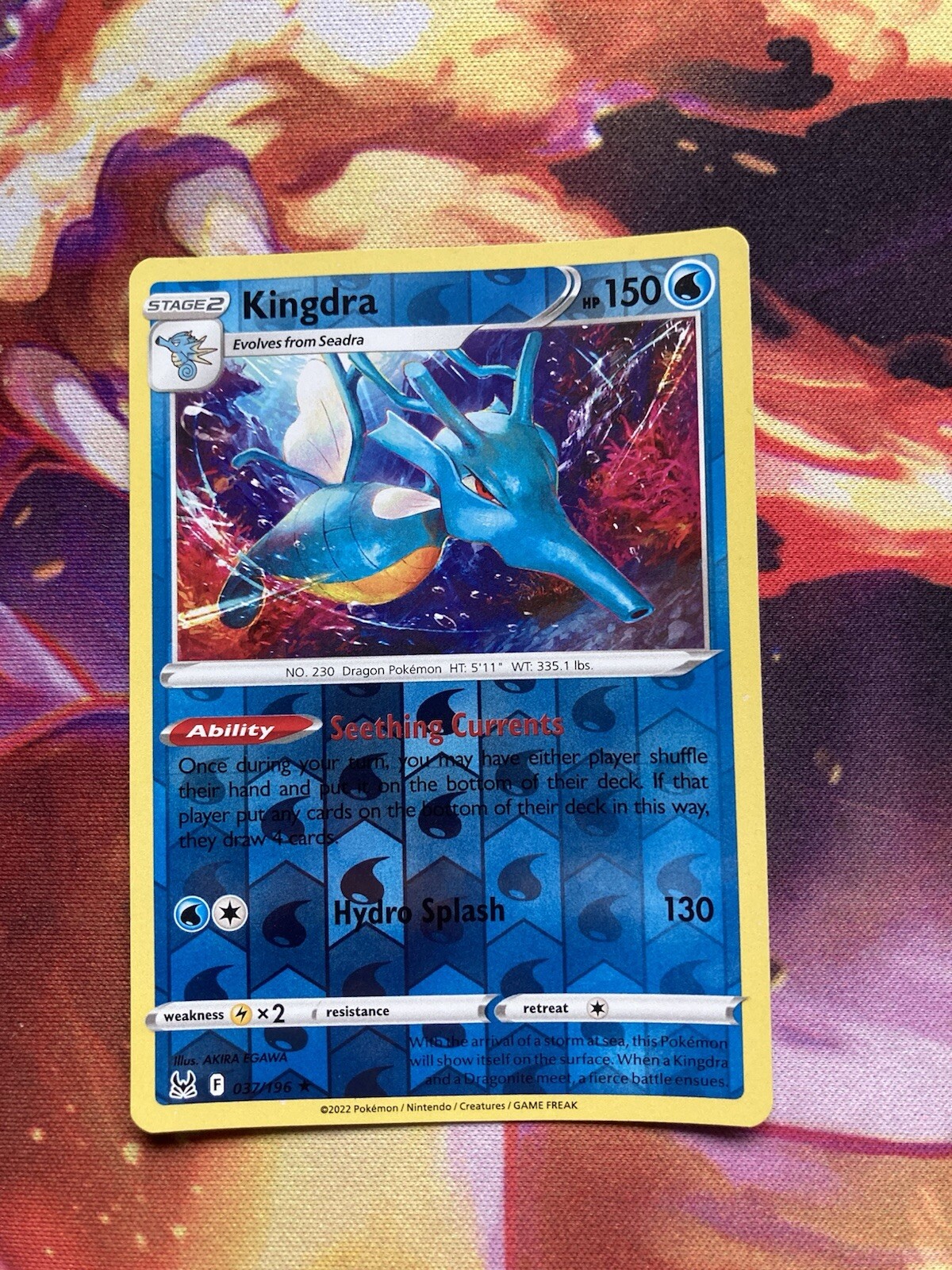 Kingdra Reverse Holo 037 – Lost Origin Pokémon Card