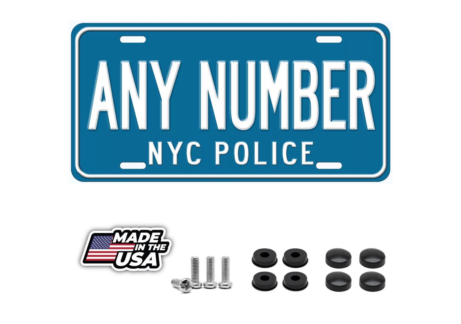 New York Old Police Any Number Personalized Novelty Car License Plate