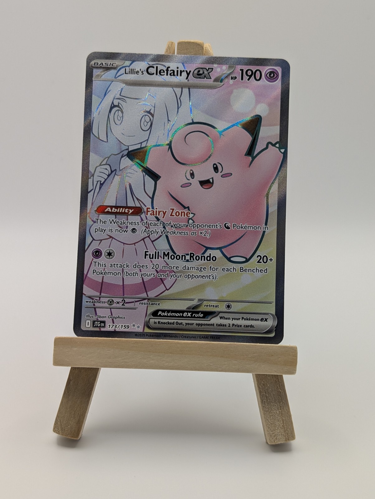 Lillie’s Clefairy ex 173/159 NM Journey Together Ultra Rare Pokemon