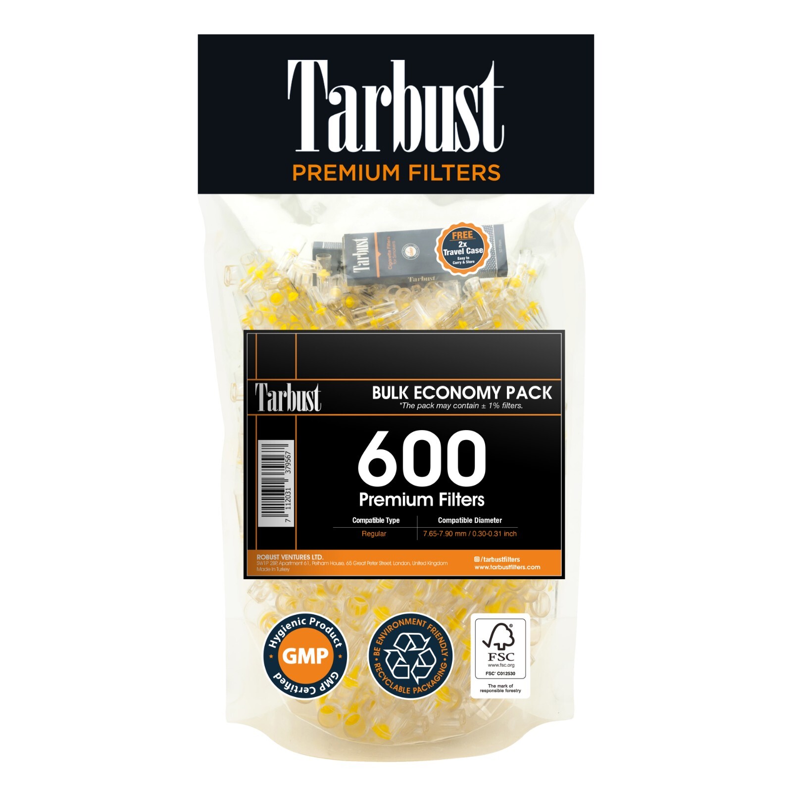 Tarbust 600 Cigarette Filters, Cigarette Filters That Remove Tar and Chemical