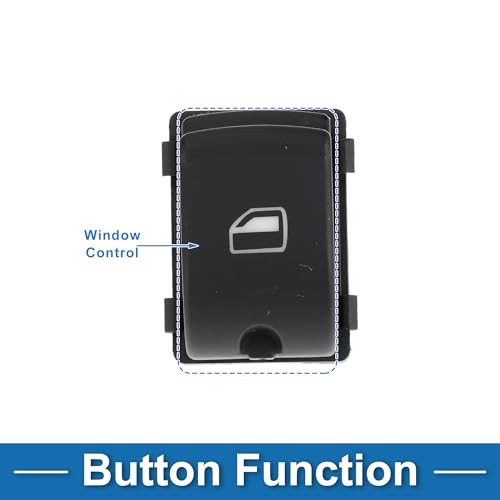 Power Window Switch Passenger Side Window Control Switch for Audi A4 A6 Black