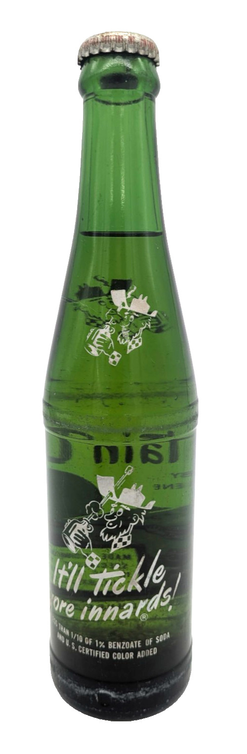 1965 Unopened Mountain Dew “Hillbilly” Glass Bottle Filled by Ed & Gene, 10 oz.