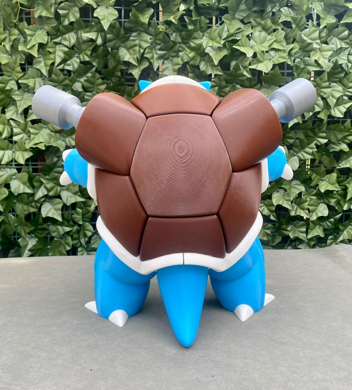 3D Printed -Blastoise #009 Figure- 5″ Tall 3D Printed -PLA Plastic