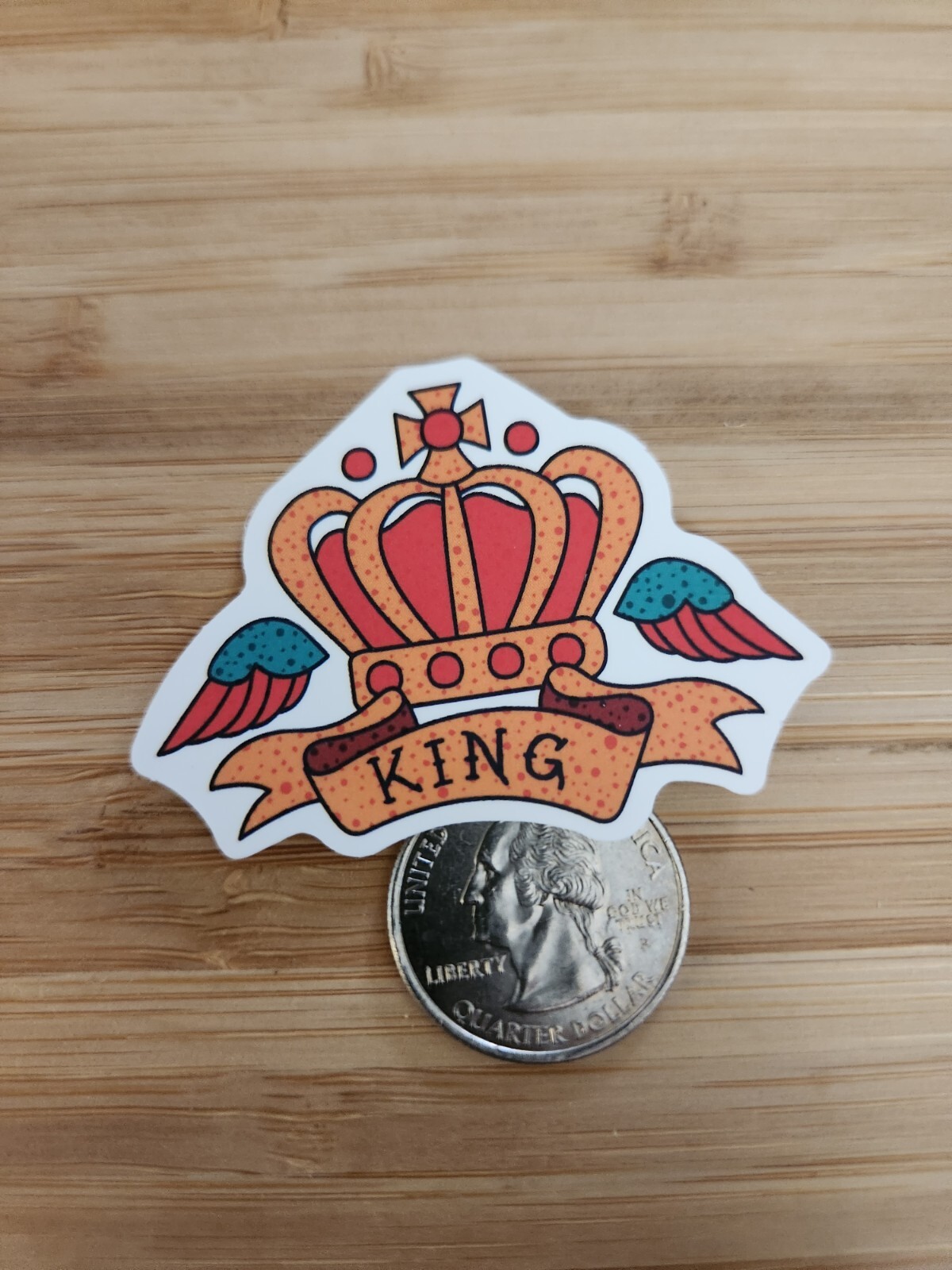 King Sticker Tattoo Sticker SKATEBOARD STICKER Skateboarding Sticker Decal