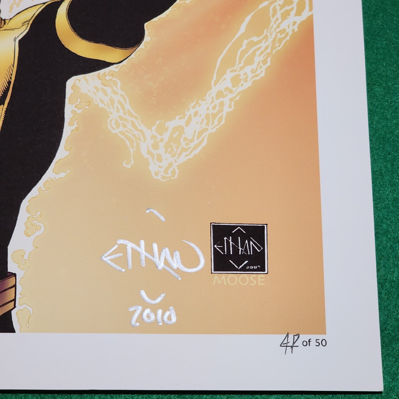 Green Lantern Ethan Van Sciver Signed Sinestro Comic Art Print LE AP 19×13 DC