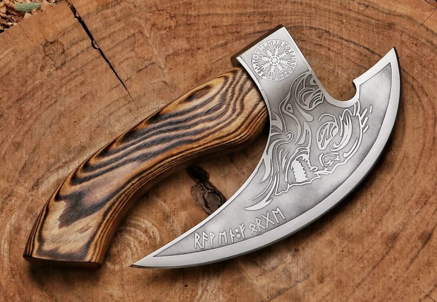 Hand Forged Alaskan Ullu Knife Pizza Cutter Blade, Pizza Axe, Alaskan Ulu Knife