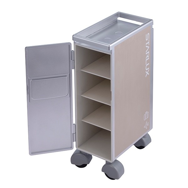 STARLUX + STARBUCKS Taiwan exclusive mini airline meal trolley storage box